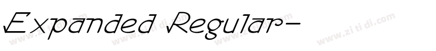 Expanded Regular字体转换 Expanded Regular字体转换